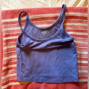 ARQ cropped tank, Periwinkle, sz Small